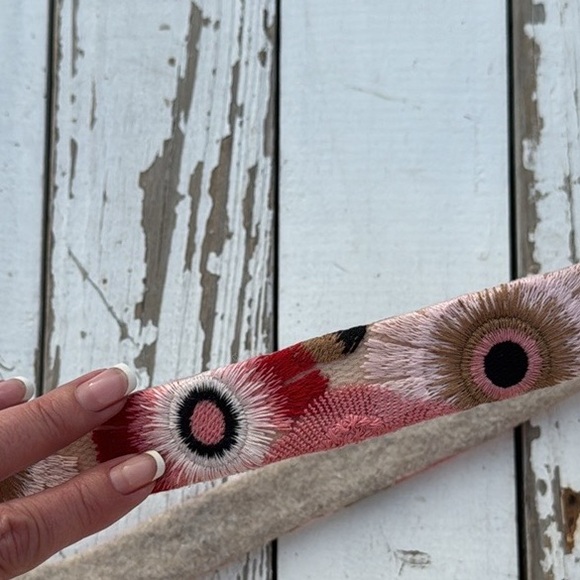 Handbag Strap Vintage Style Floral Embroidery